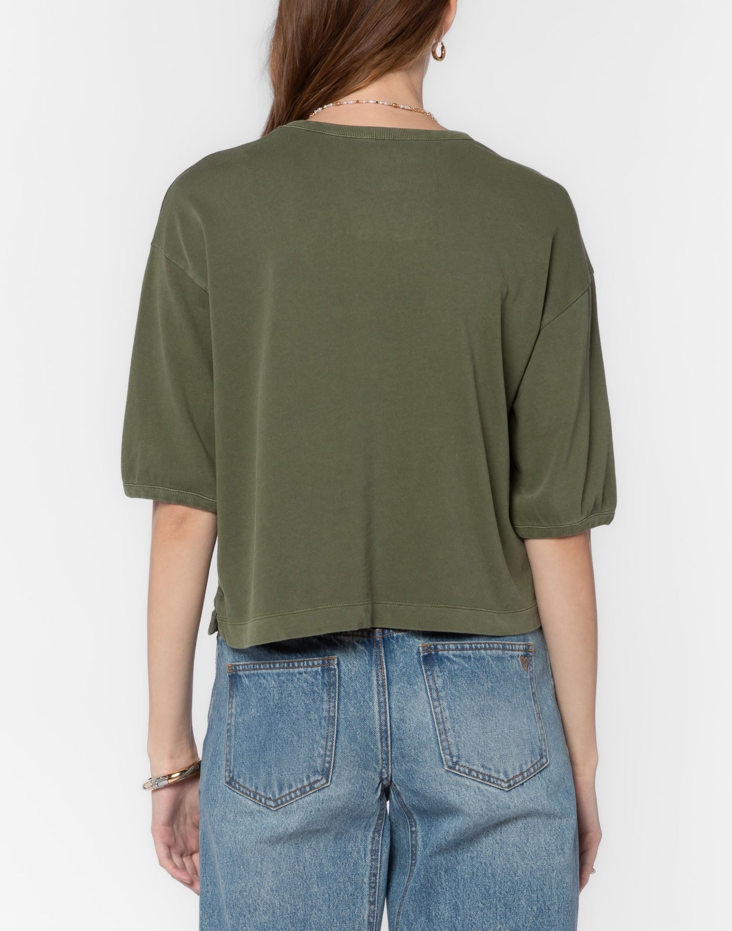 Drop Shoulder Wheatgrass Top