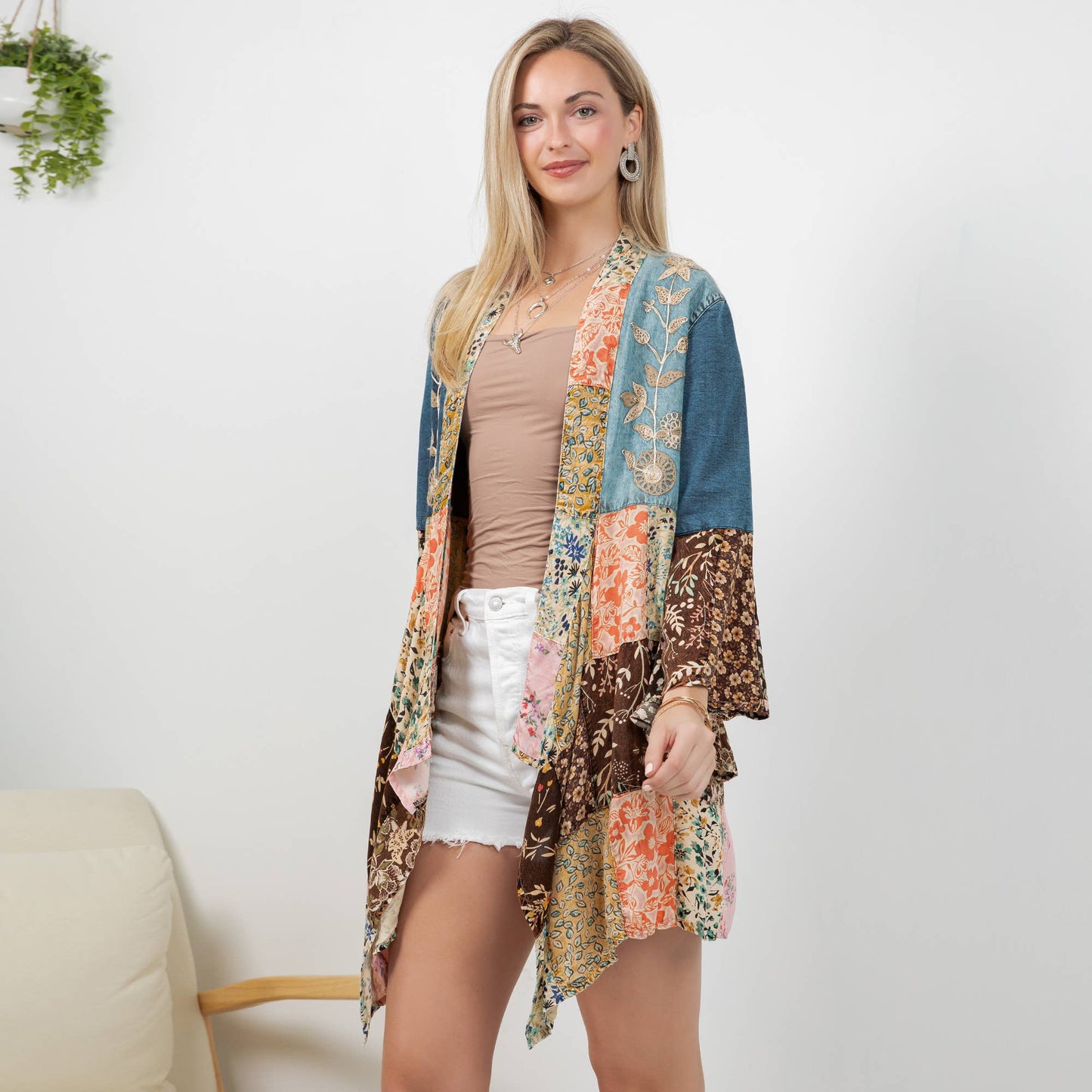 Embroidered Western Boho Shrug