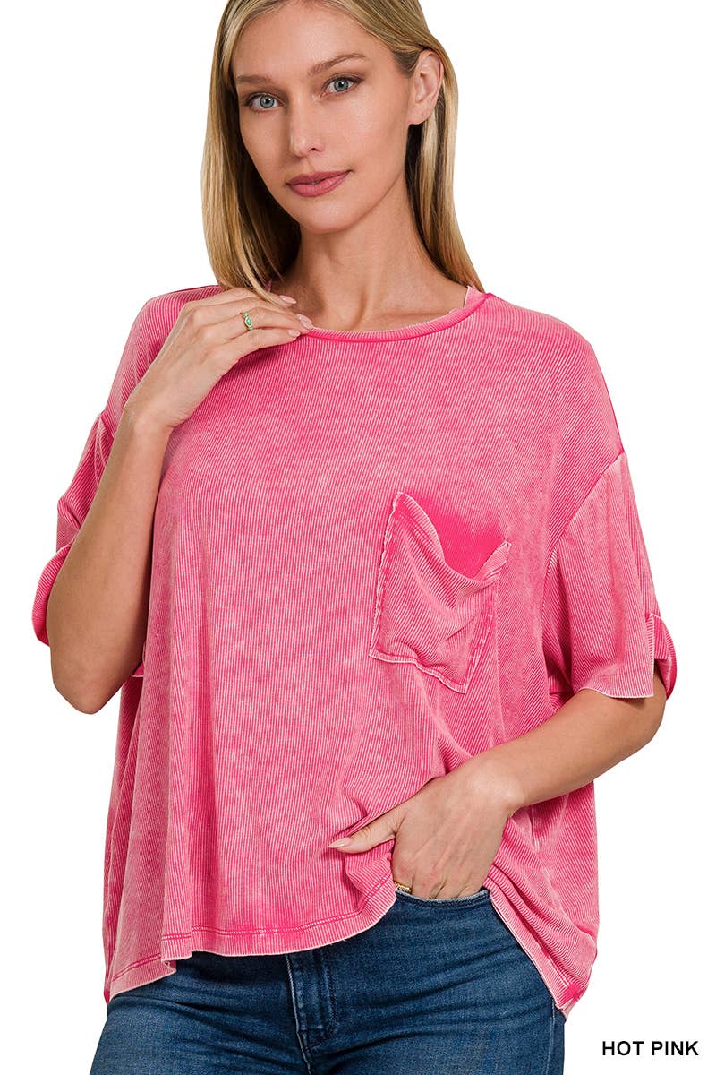 Ribbed Oversized Top