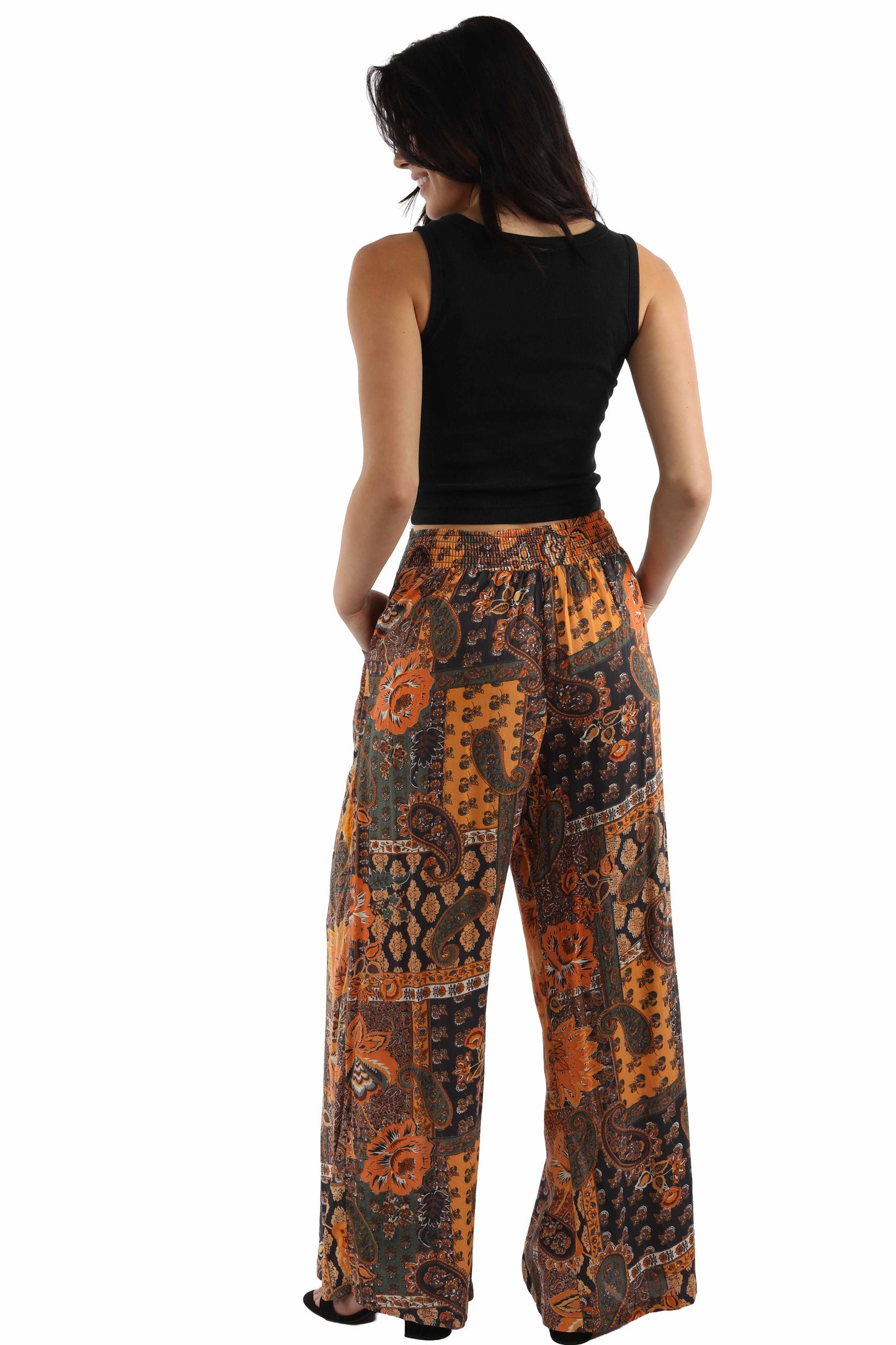 Scully Tie Front Palazzo Pants