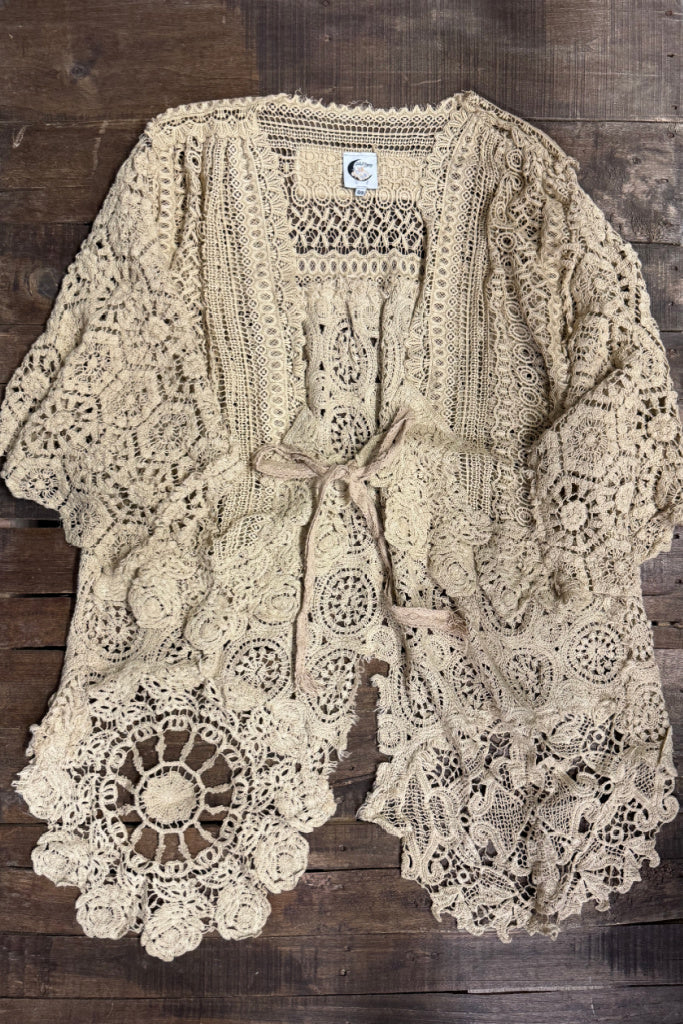 Jaded Gypsy Forever Timeless Split Tails Jacket - Tea Stain
