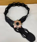 Handcrafted Woven Leather Belt with Star Buckle