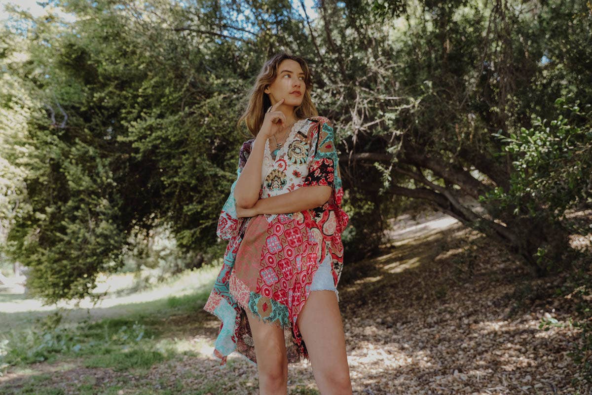 Floral Patchwork Kimono