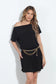 Veronica M Black Off The Shoulder Dress