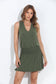 Veronica M V-Neck Tank Dress - Red and Olive