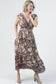 Lola P V-Neck Maxi Dress With Pockets