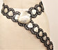 Handcrafted Black Hearts Leather Belt