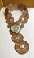 DAIRI Tan Leather Belt with Sterling Silver