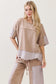 Mineral Washed Eyelet Lace Top