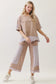 Mineral Washed Eyelet Lace Top
