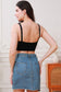 Padded Seamless Ribbed Lace Trim Bralette