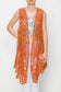 Rust Crochet Lace Vest