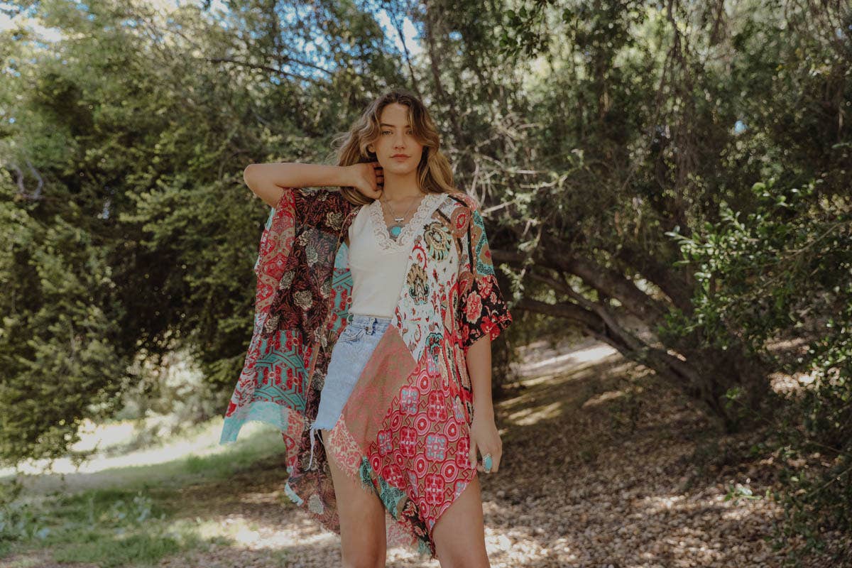 Floral Patchwork Kimono