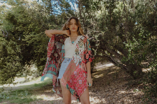 Floral Patchwork Kimono