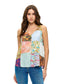 Boho Floral Patchwork Top