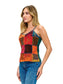 Boho Razor Cut Patch Embroidered Tank Top 