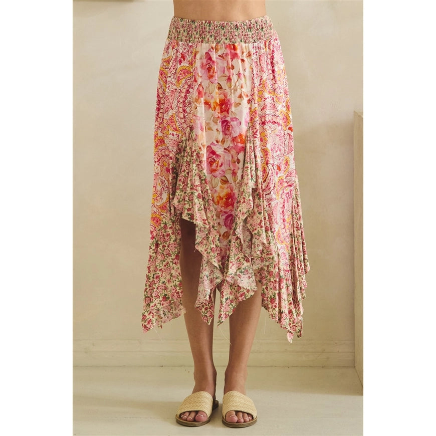 Floral Midi Skirt