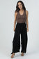 Wide Leg Pants With Ruffle Detail