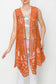 Rust Crochet Lace Vest