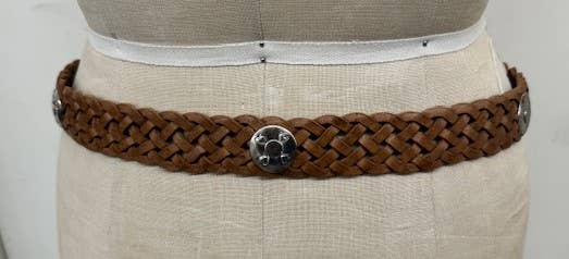DAIRI Leather Braided Belt