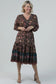 Lola P V-Neck Tiered Maxi Dress