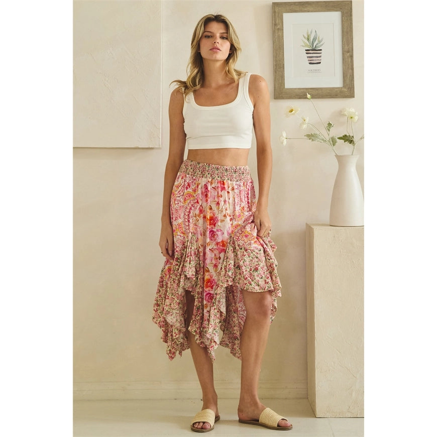 Floral Midi Skirt