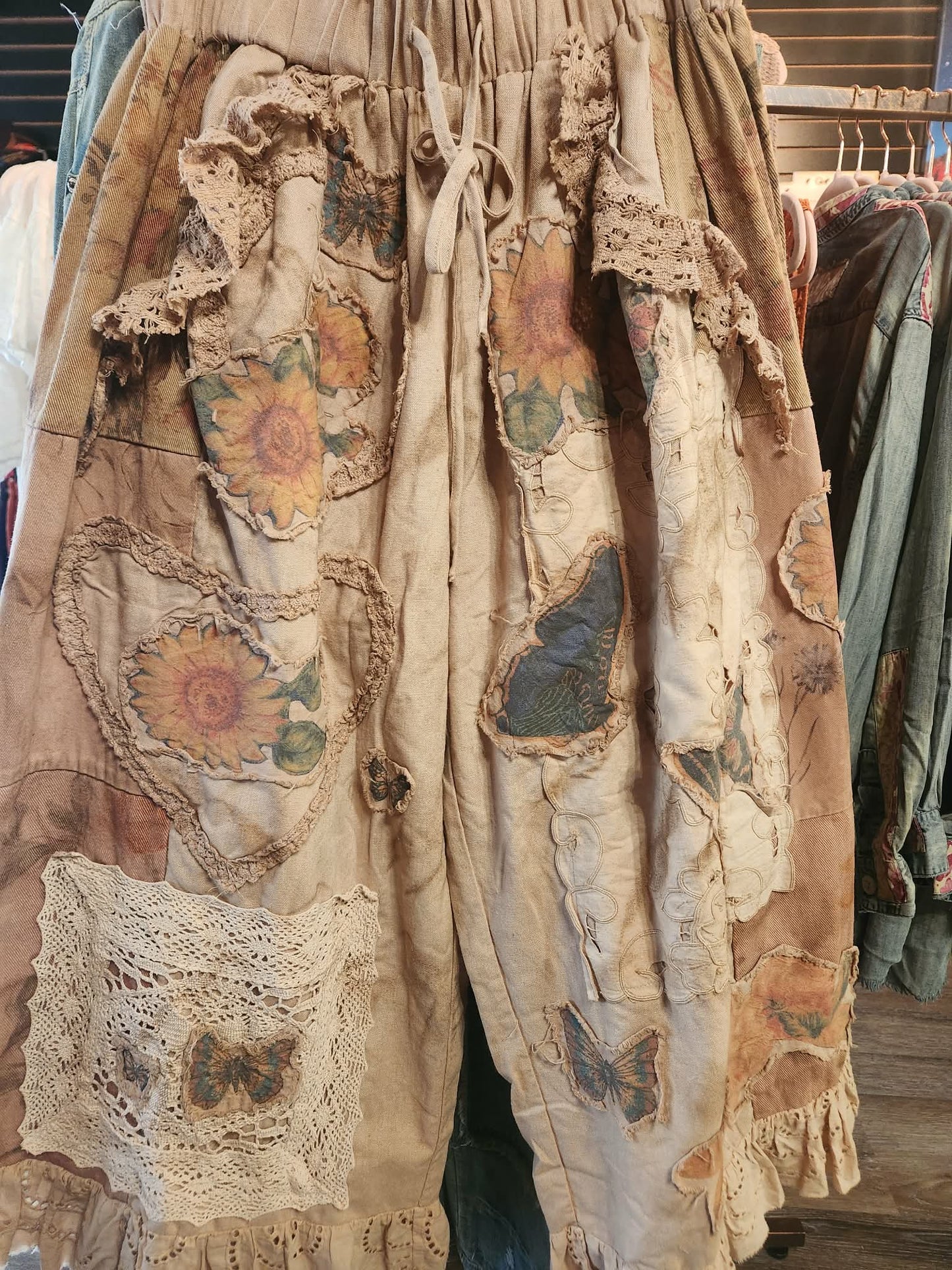 House of Jaded Gypsy Floral Meadows Pants