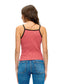 Boho Patchwork Ribbed Tank Top - Rust