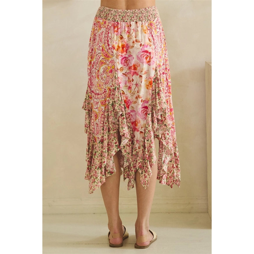 Floral Midi Skirt