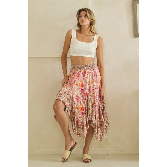 Floral Midi Skirt