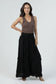 Wide Leg Pants With Ruffle Detail