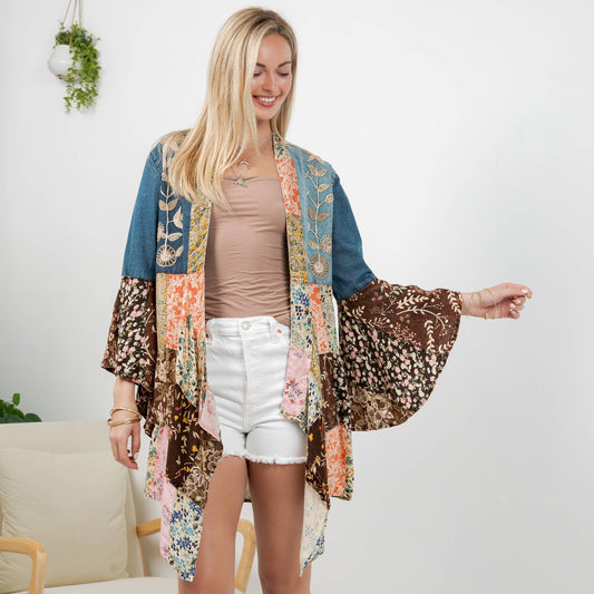 Embroidered Western Boho Shrug