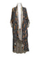 Duster with Bison Printed Patchwork and Feather Graphics 