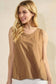 Essential Raw Edge Cotton Tank - White, Mocha, Black