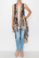 Flowy High-Low Lace Boho Star Duster Vest