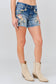 Embroidered Butterfly Shorts