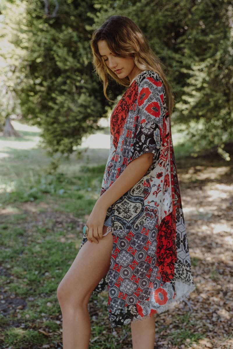 Floral Patchwork Kimono