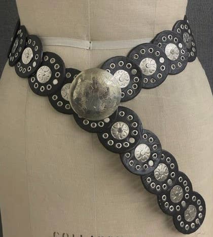 DAIRI Black Leather Belt