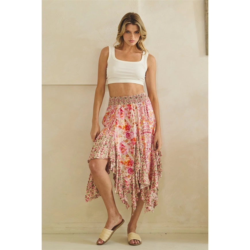 Floral Midi Skirt
