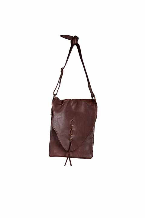 Scully Whip Stitch Leather Handbag