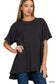 Drop Shoulder Oversized Cotton Tee - 3 colors