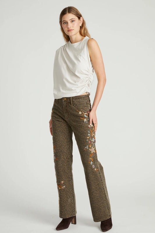 Driftwood Wyatt Boot Cut in Leopard Blossom
