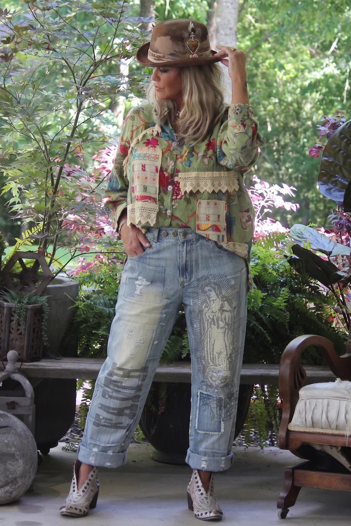 Jaded Gypsy Peace and Love Jeans - Faith