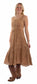 Scully Lace Up Dress - Beige