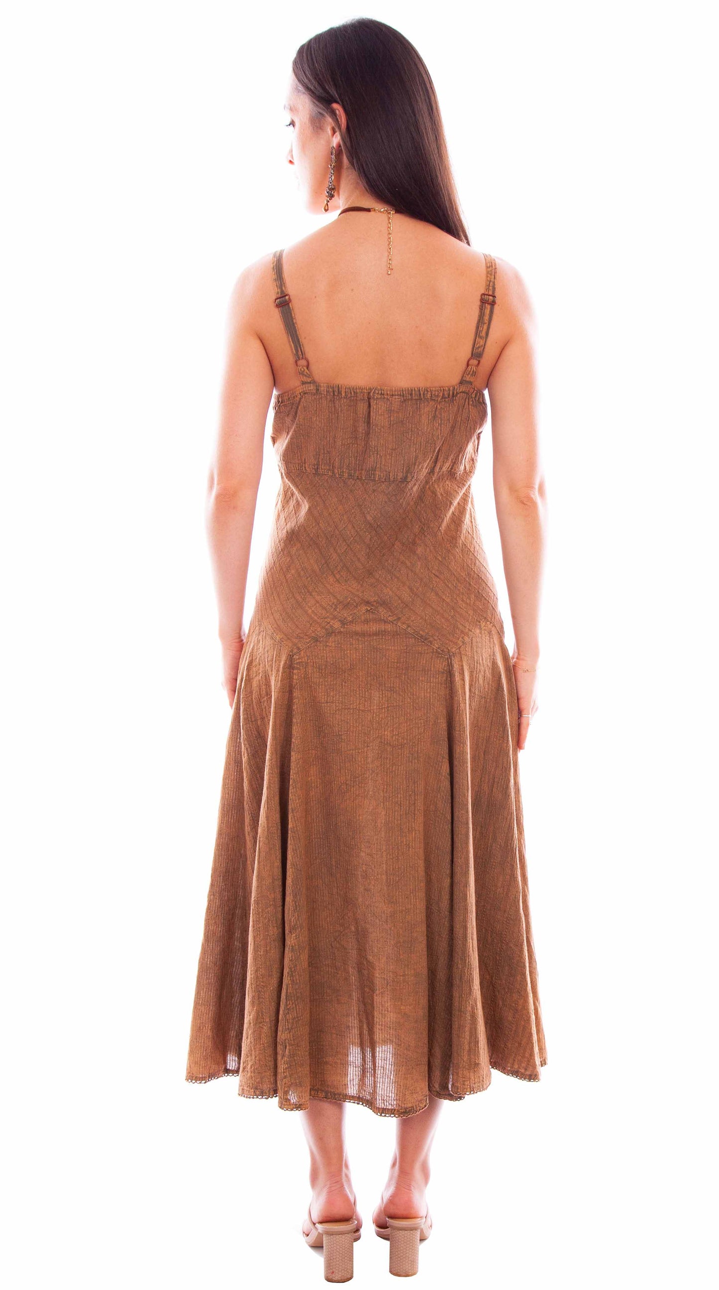 Scully Long Copper Dress