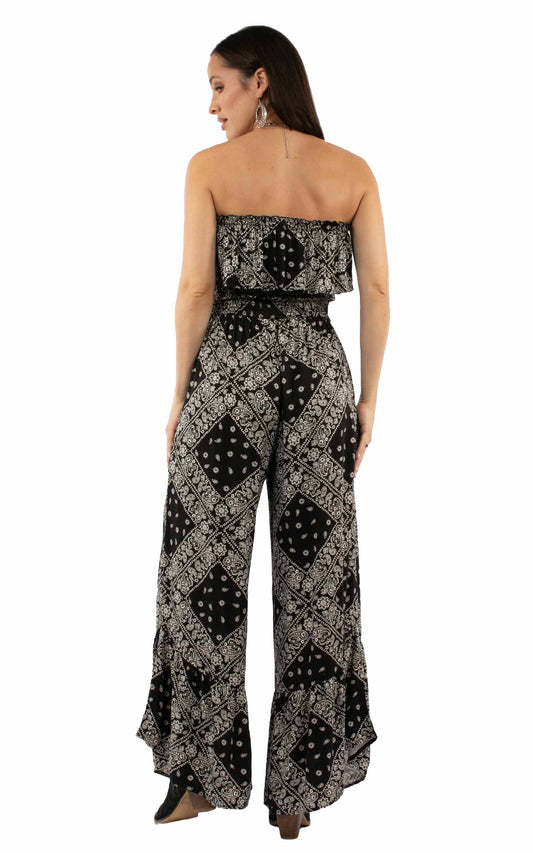 Scully Western Bandana Print Jumpsuit