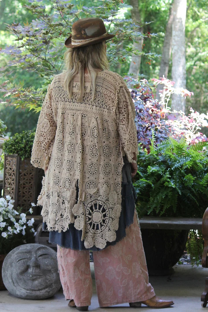 Jaded Gypsy Forever Timeless Split Tails Jacket - Tea Stain