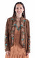 Scully Bohemian Suede Embroidered Beaded Fringe Jacket