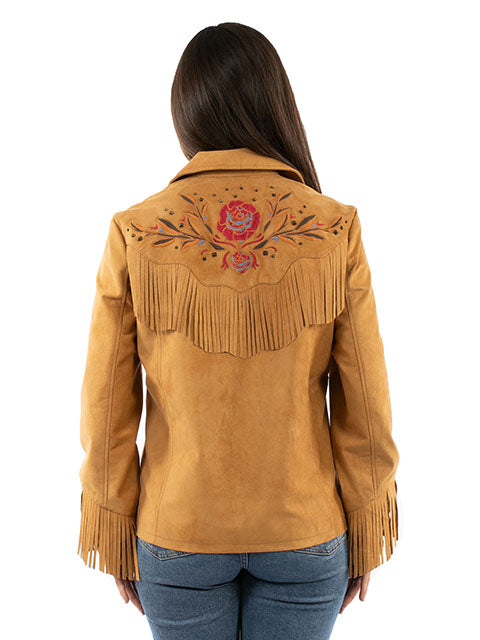 Scully Suede Fringe Embroidered Jacket