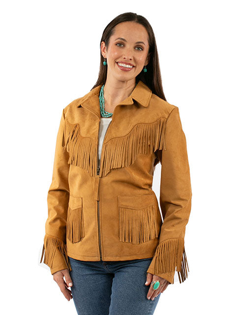 Scully Suede Fringe Embroidered Jacket